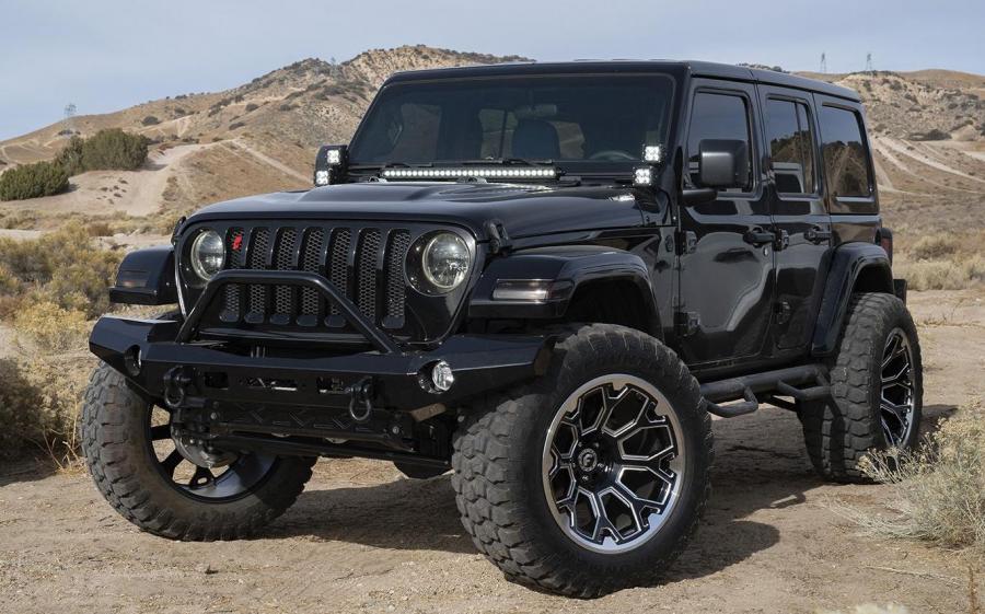 Jeep Wrangler Black on Forgiato Wheels (FLOW Terra 002) '2018